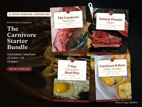 Carnivore Starter Bundle printable cover